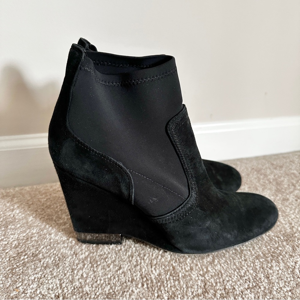 Tory Burch Brenda Suede Wedge Sock Bootie